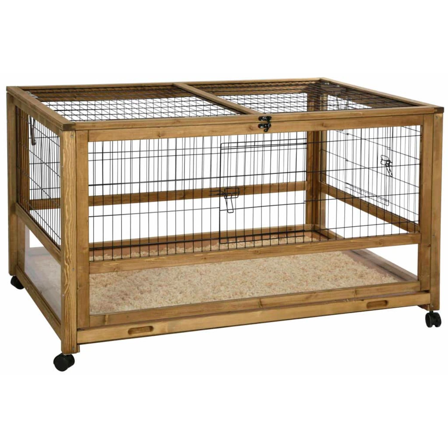 Kerbl Cușcă animale mici pentru interior, maro, 116 x 75 x 70 cm, lemn fotografia produsului