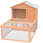 vidaXL Cușcă pentru iepuri și alte animale de exterior, lemn fotografia produsului