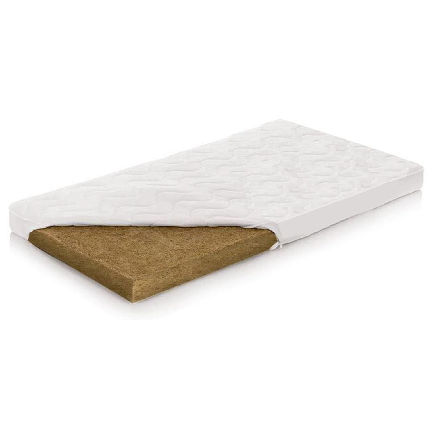 Saltea patut: Cocos integral 120*60*10 cm - husa alba fotografia produsului