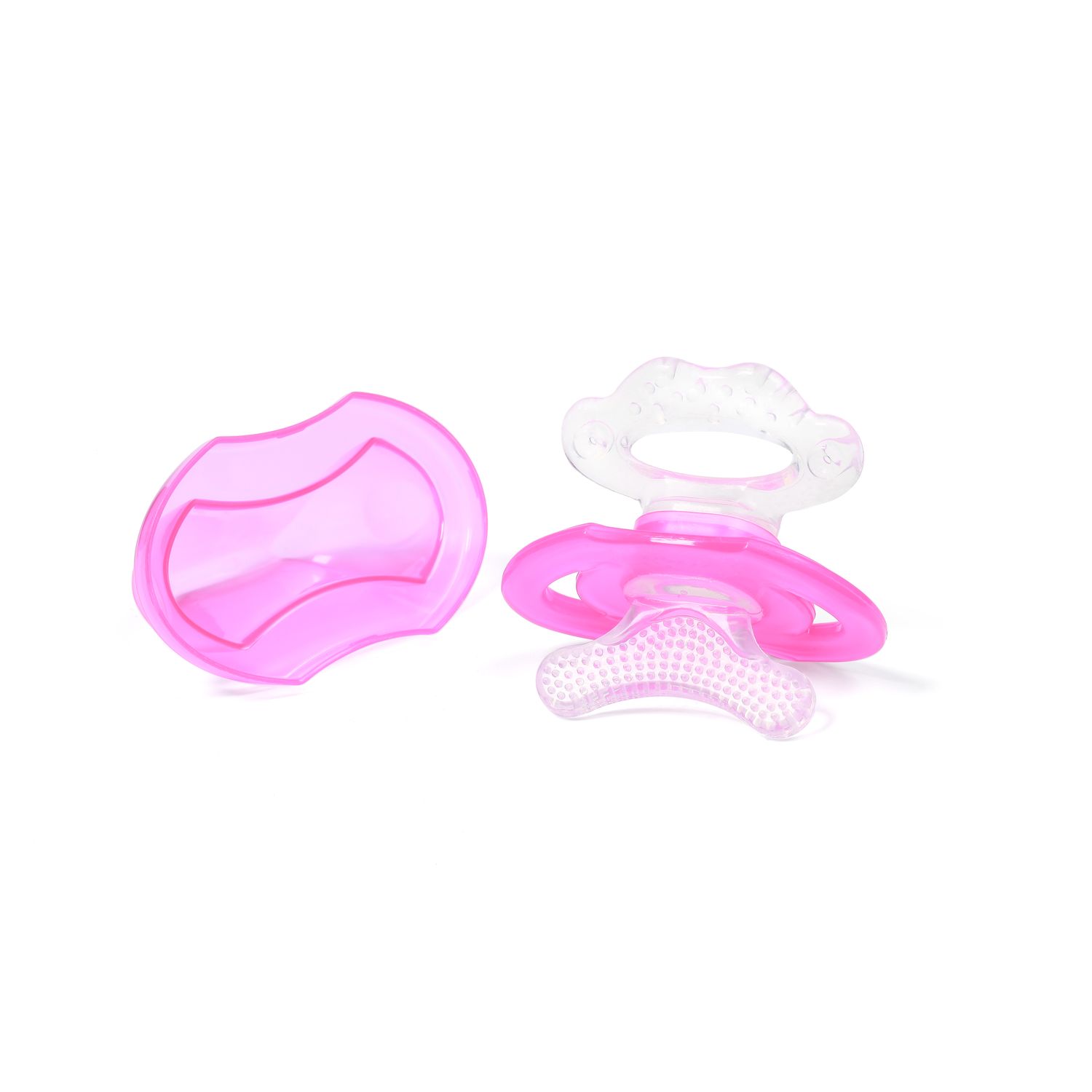 Inel gingival cu forma de  suzeta+capac bebelusi Babyono fotografia produsului