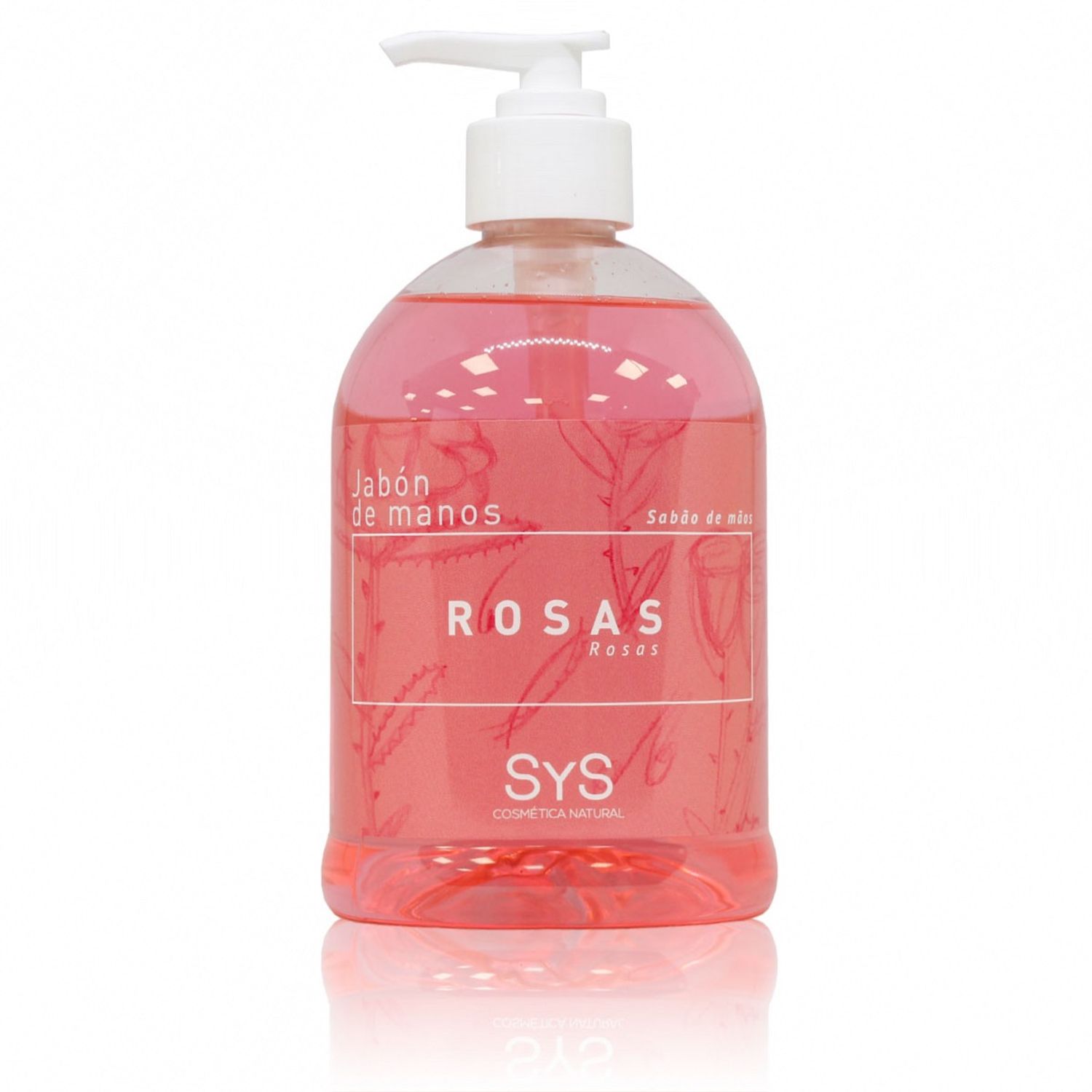Sapun lichid fara parabeni Laboratorio SyS, Trandafiri 500 ml fotografia produsului
