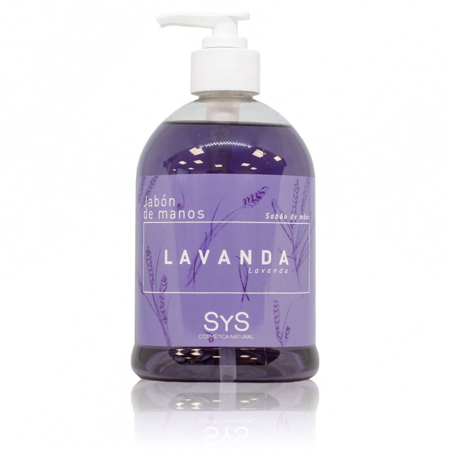 Sapun lichid fara parabeni Laboratorio SyS, Lavanda 500 ml fotografia produsului