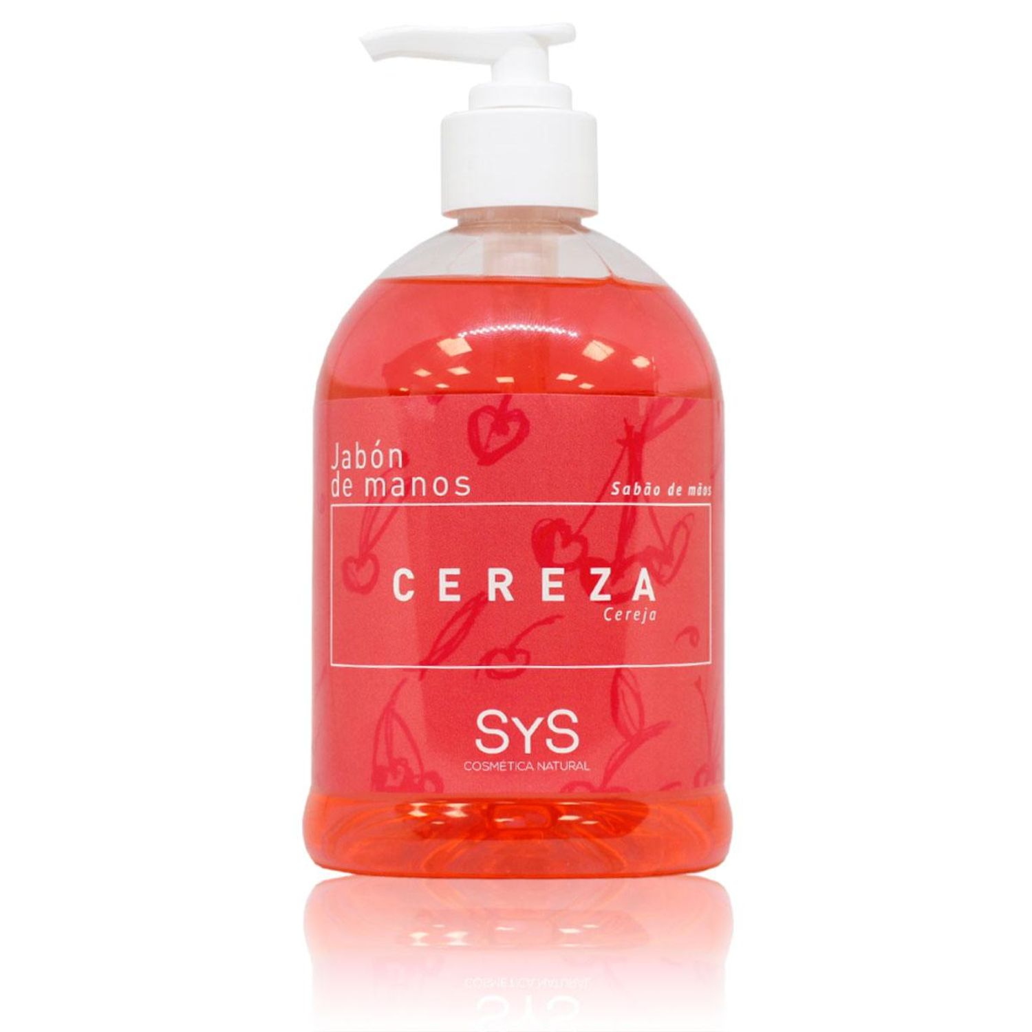 Sapun lichid fara parabeni Laboratorio SyS, Cirese, 500 ml fotografia produsului