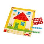 Set creativ adeziv pentru copii +3 ani, Casuta fotografia produsului