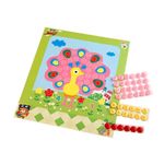Set creativ adeziv pentru copii +3 ani, Paun fotografia produsului