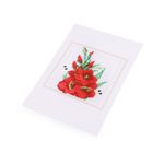 Set de brodat pentru copii, model imprimat 14 x 20 cm, Flori fotografia produsului