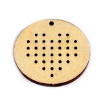 Set 20 forme lemn, diametru 45 mm, Inima fotografia produsului View 2 S