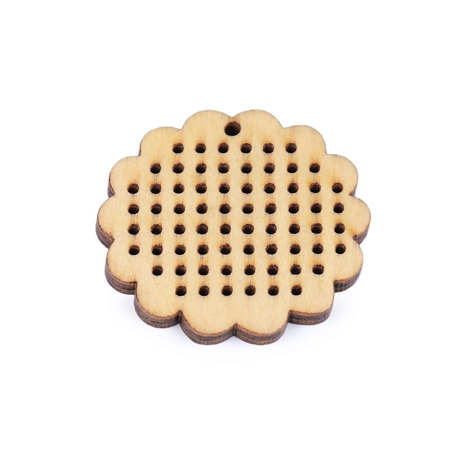 Set 20 forme lemn, diametru 45 mm, Floare fotografia produsului View 2 L