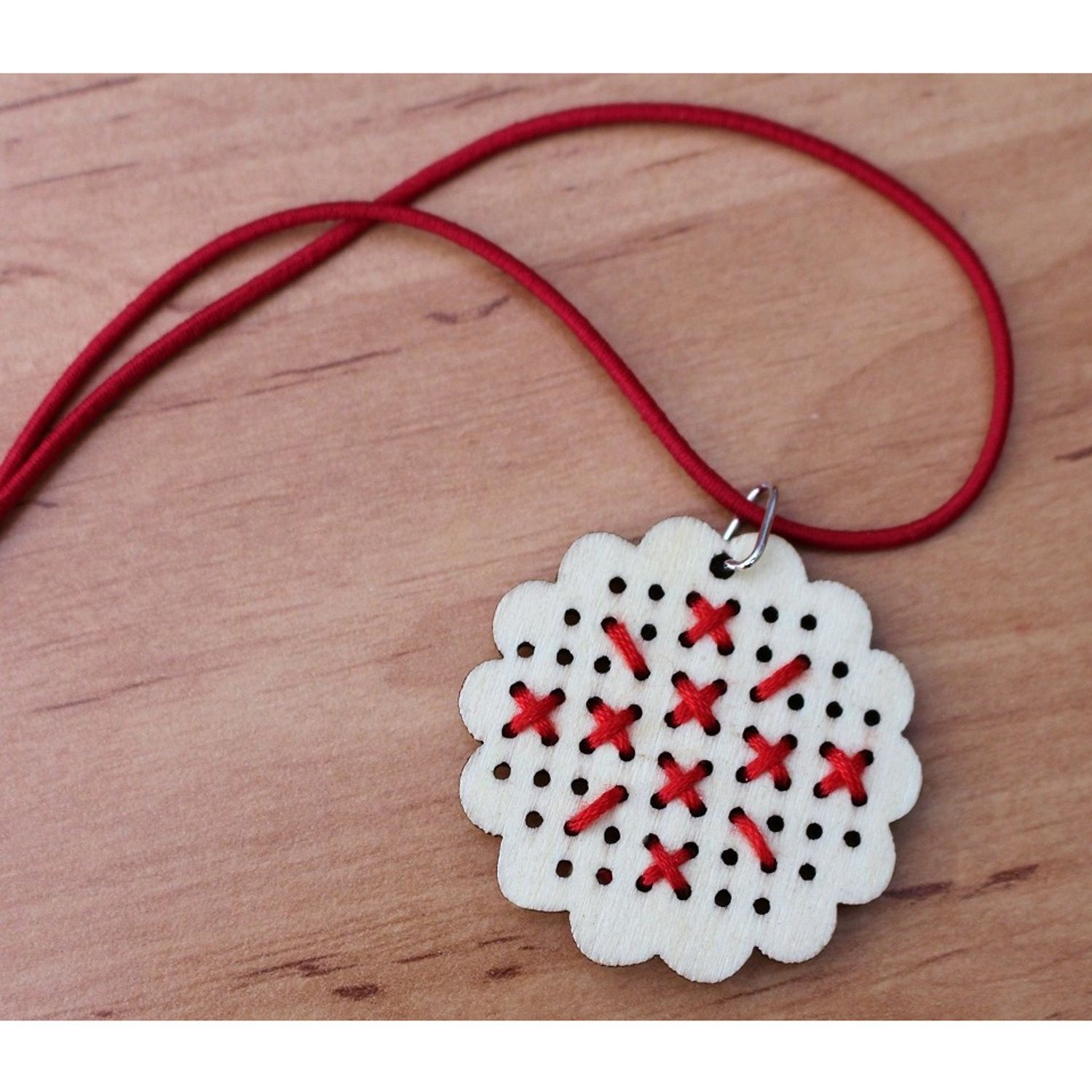 Set 20 forme lemn, diametru 45 mm, Floare fotografia produsului View 3 L