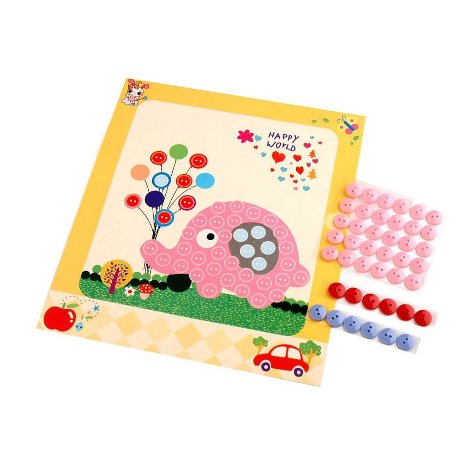 Set creativ adeziv pentru copii +3 ani, Elefant fotografia produsului