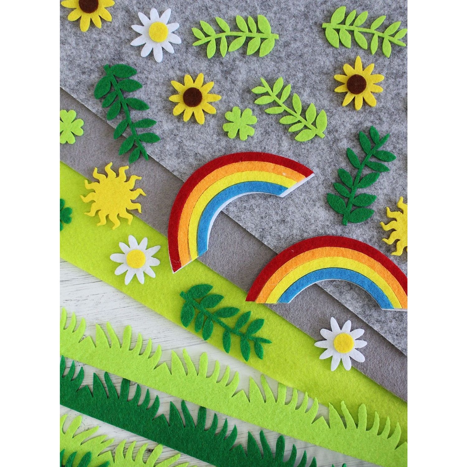 Iarba din fetru 3 x 100 cm, verde deschis fotografia produsului View 4 L