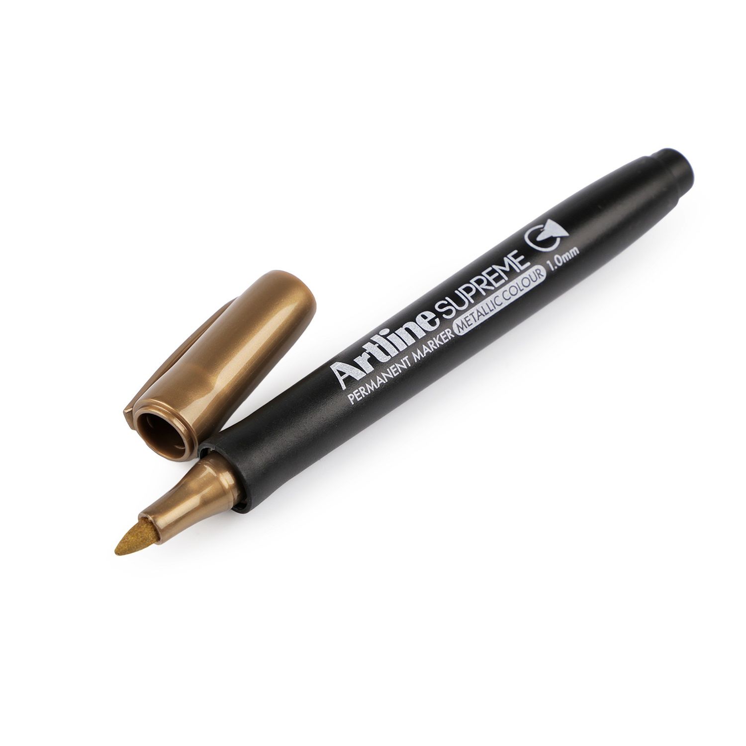 Marker permanent metalizat Artline, rezistent la apa, 1 mm, Auriu fotografia produsului