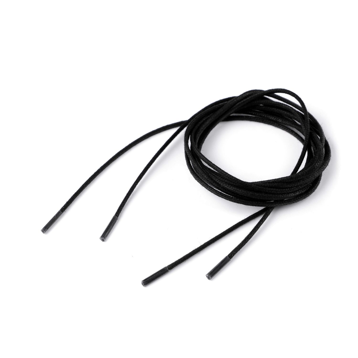 Sireturi rotunde din bumbac, lungime 60 cm, Negru fotografia produsului