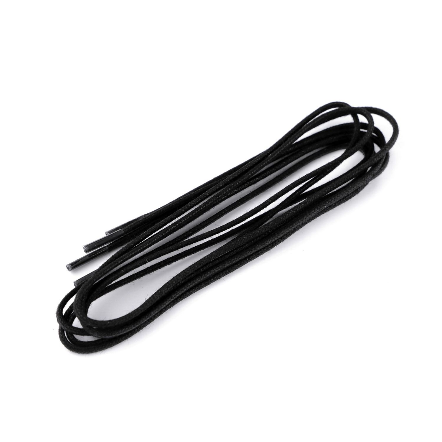 Sireturi rotunde din bumbac, lungime 60 cm, Negru fotografia produsului View 2 L