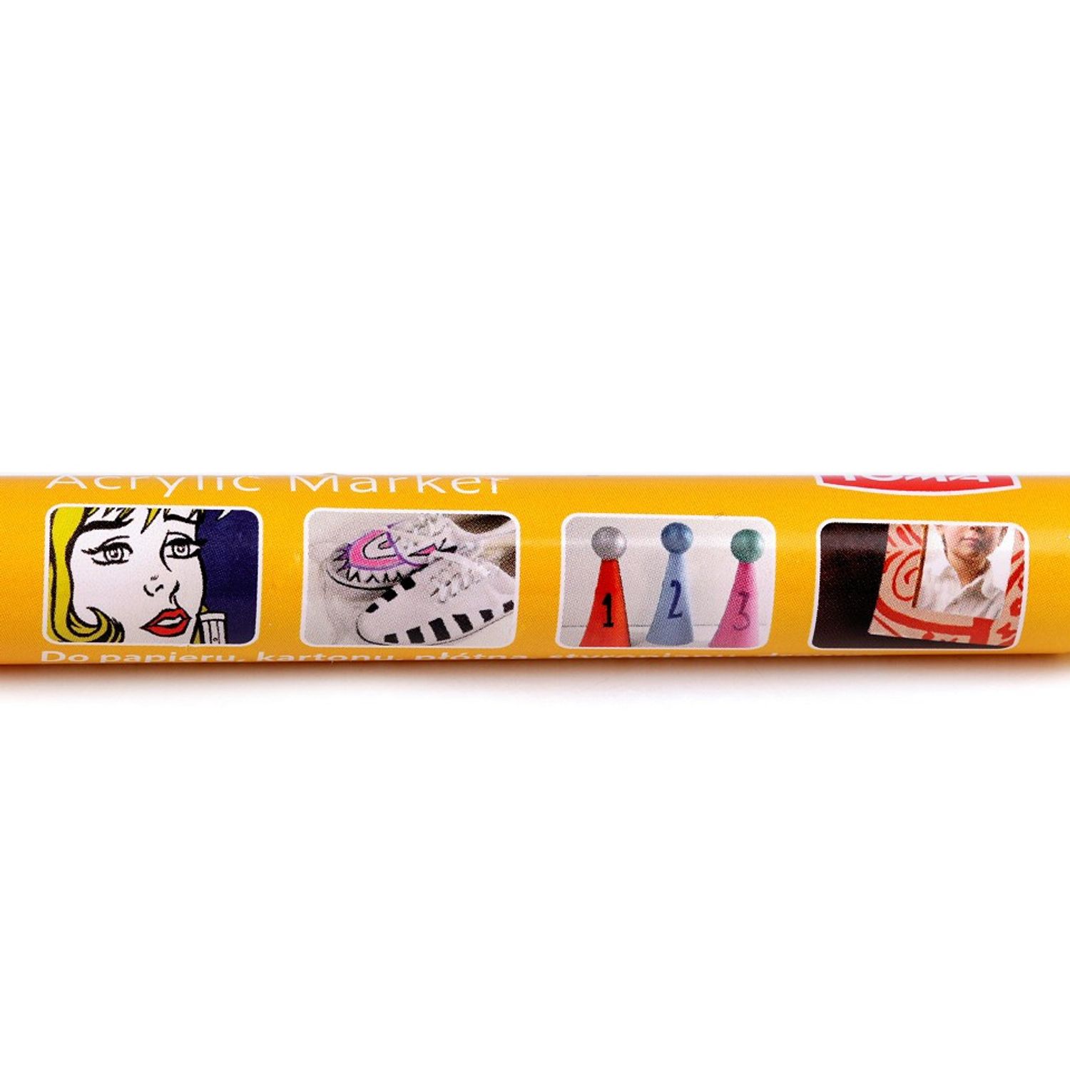 Marker acrilic creativ Toma, 4 mm, Galben fotografia produsului View 3 L