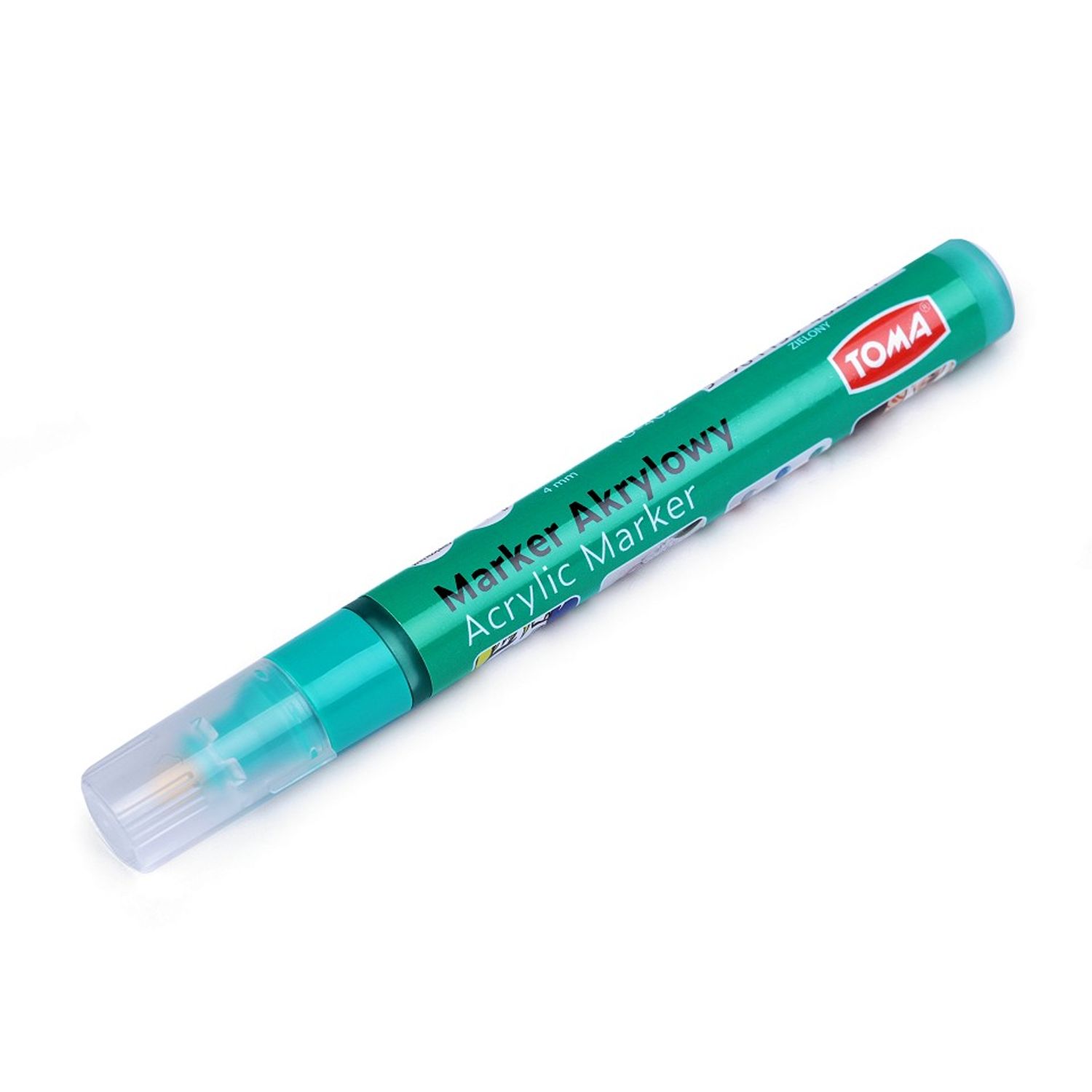 Marker acrilic creativ Toma, 4 mm, Verde fotografia produsului