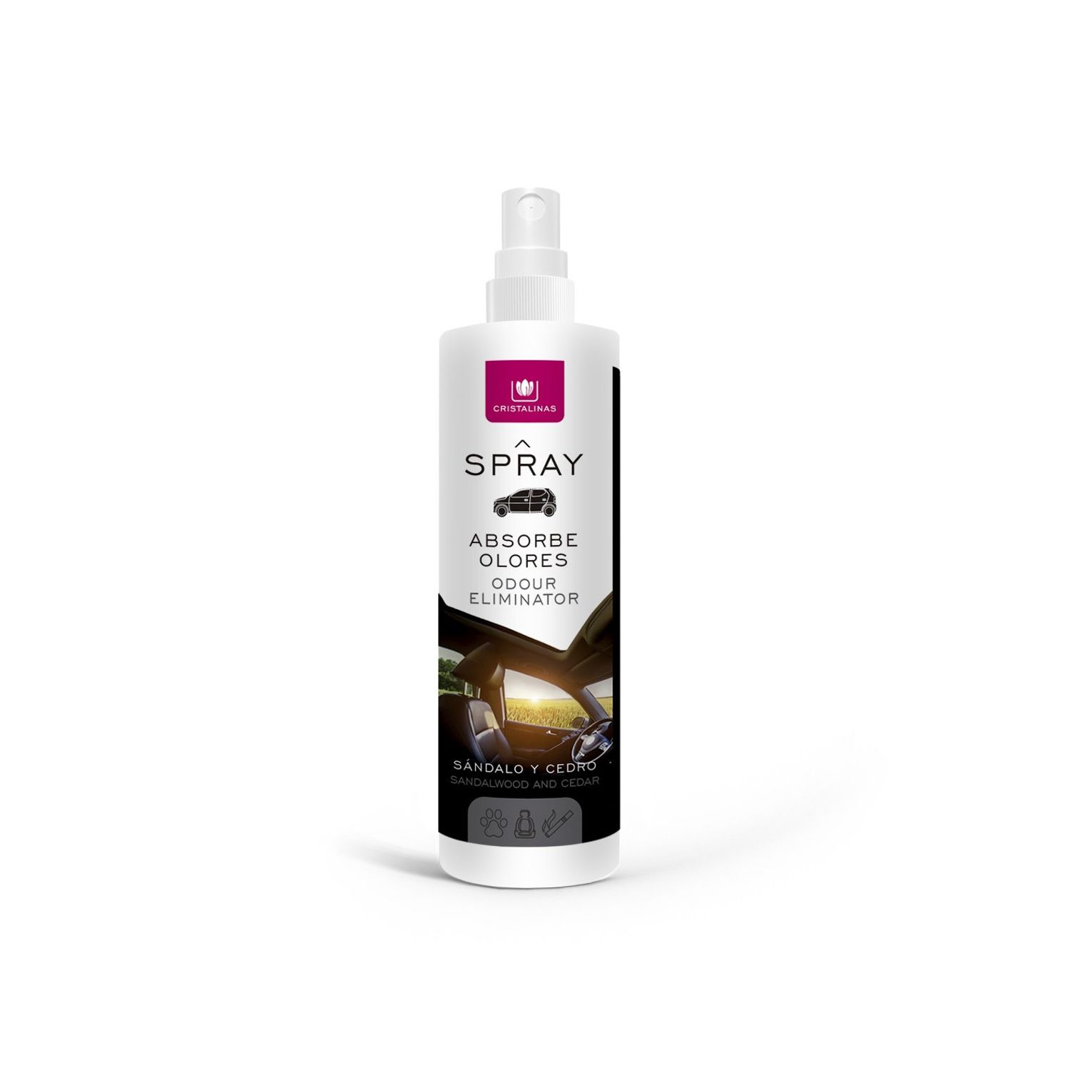 Spray auto &bdquo;Absoarbe mirosurile&rdquo;, Santal si cedru 100 ml fotografia produsului