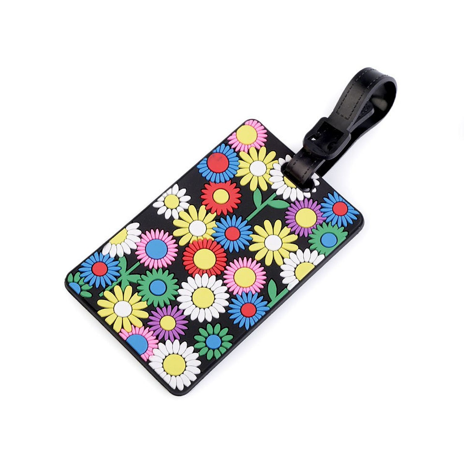 Eticheta pentru identificare bagaje 6,5 x 10 cm Flori fotografia produsului