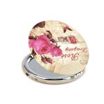 Oglinda poseta dubla Butterfly 7.2 cm, Ecru fotografia produsului