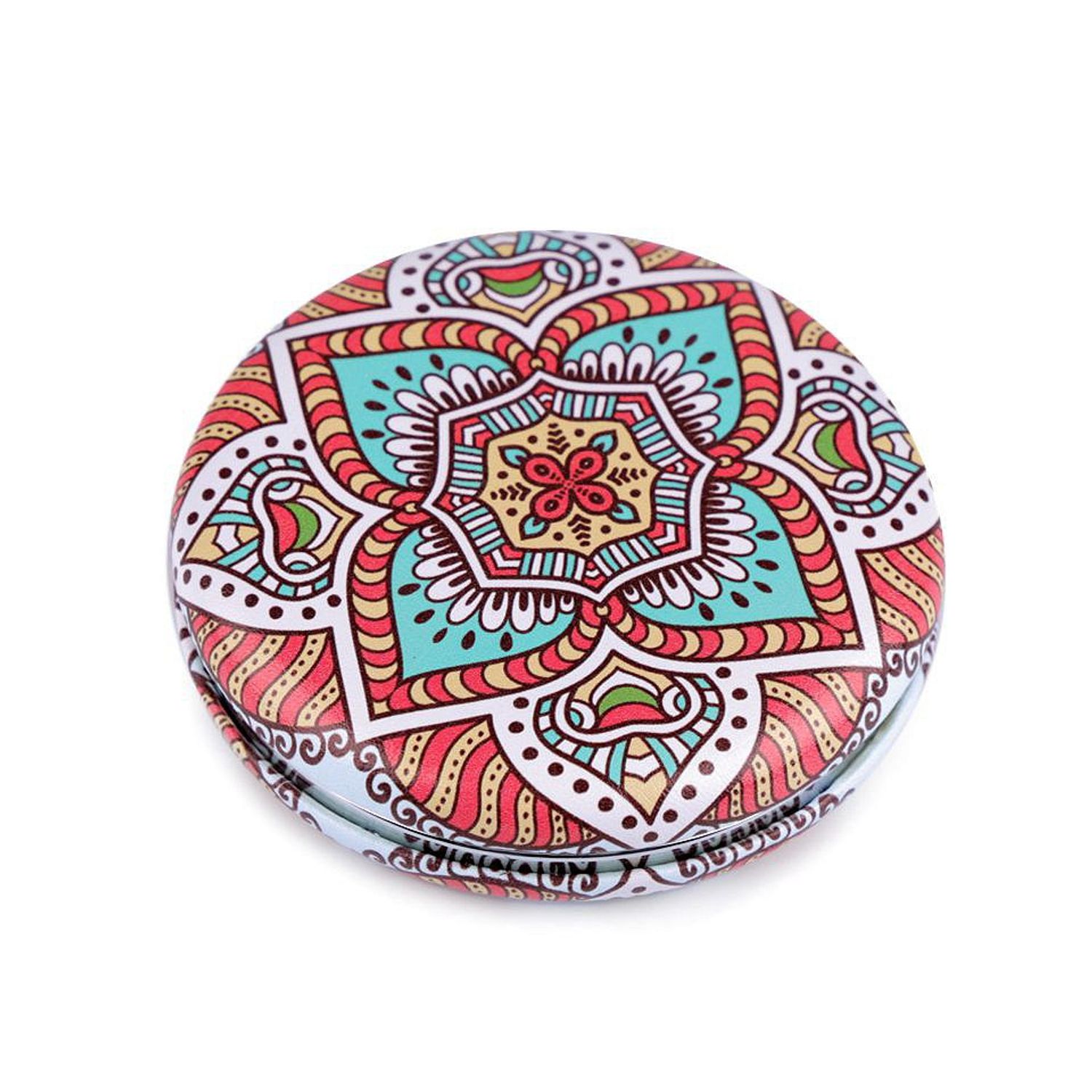 Oglinda poseta dubla Mandala 7 cm, Rosu fotografia produsului