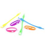 Set sireturi elastice din silicon multicolor, 6 bucati fotografia produsului