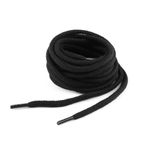 Sireturi rotunde din bumbac, lungime 120 cm, Negru fotografia produsului