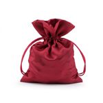 Saculet din satin pentru cadouri 13x18 cm Rosu fotografia produsului