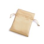 Saculet din satin pentru cadouri 9,5x13 cm Auriu fotografia produsului View 2 S
