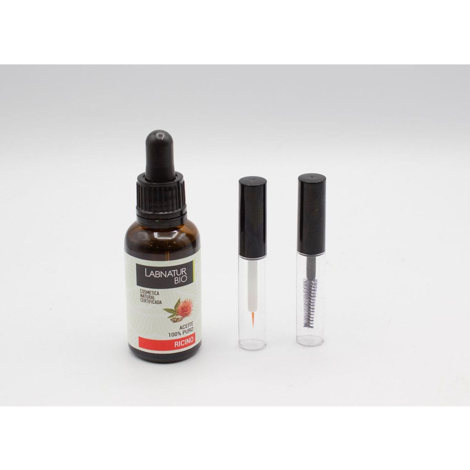 Set Ulei 100% pur Ricin Labnatur Bio 30 ml si Kit rimel fotografia produsului View 4 L