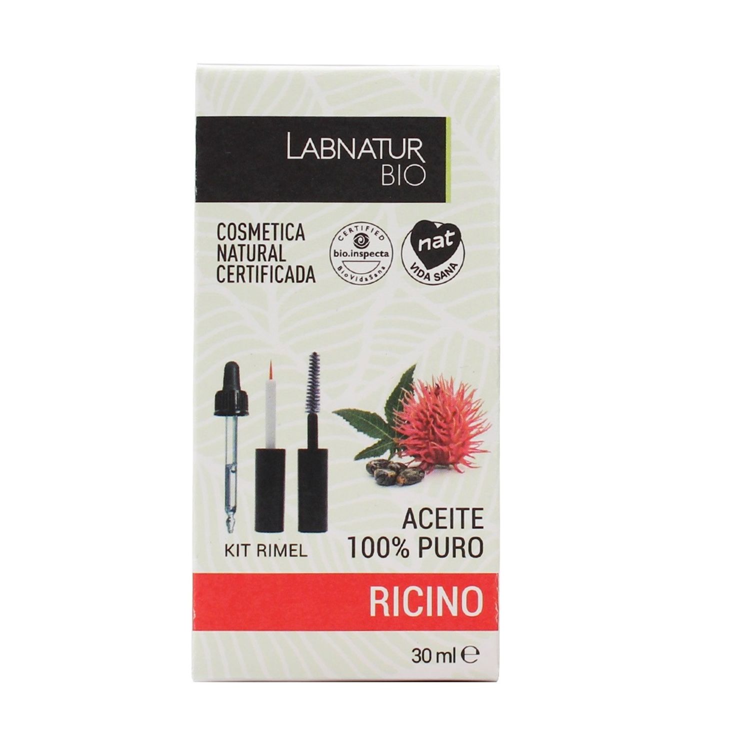 Set Ulei 100% pur Ricin Labnatur Bio 30 ml si Kit rimel fotografia produsului View 5 L