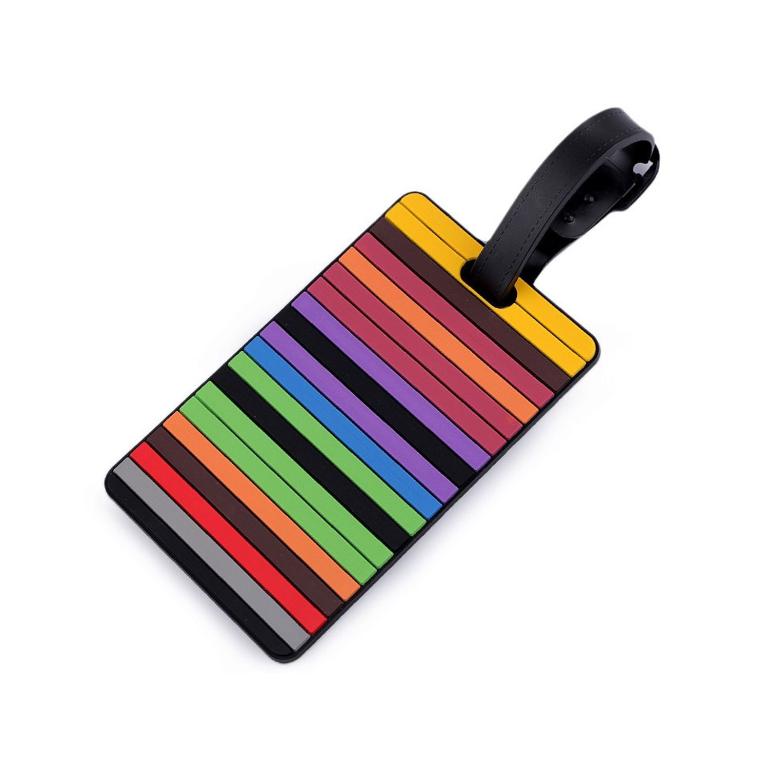 Eticheta pentru identificare bagaje 6,5 x 10 cm Multicolor fotografia produsului