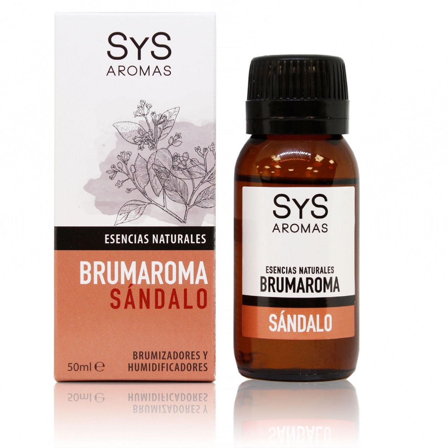 Esenta naturala Brumaroma difuzor/umidificator SyS Aromas - Santal 50 ml fotografia produsului View 2 L