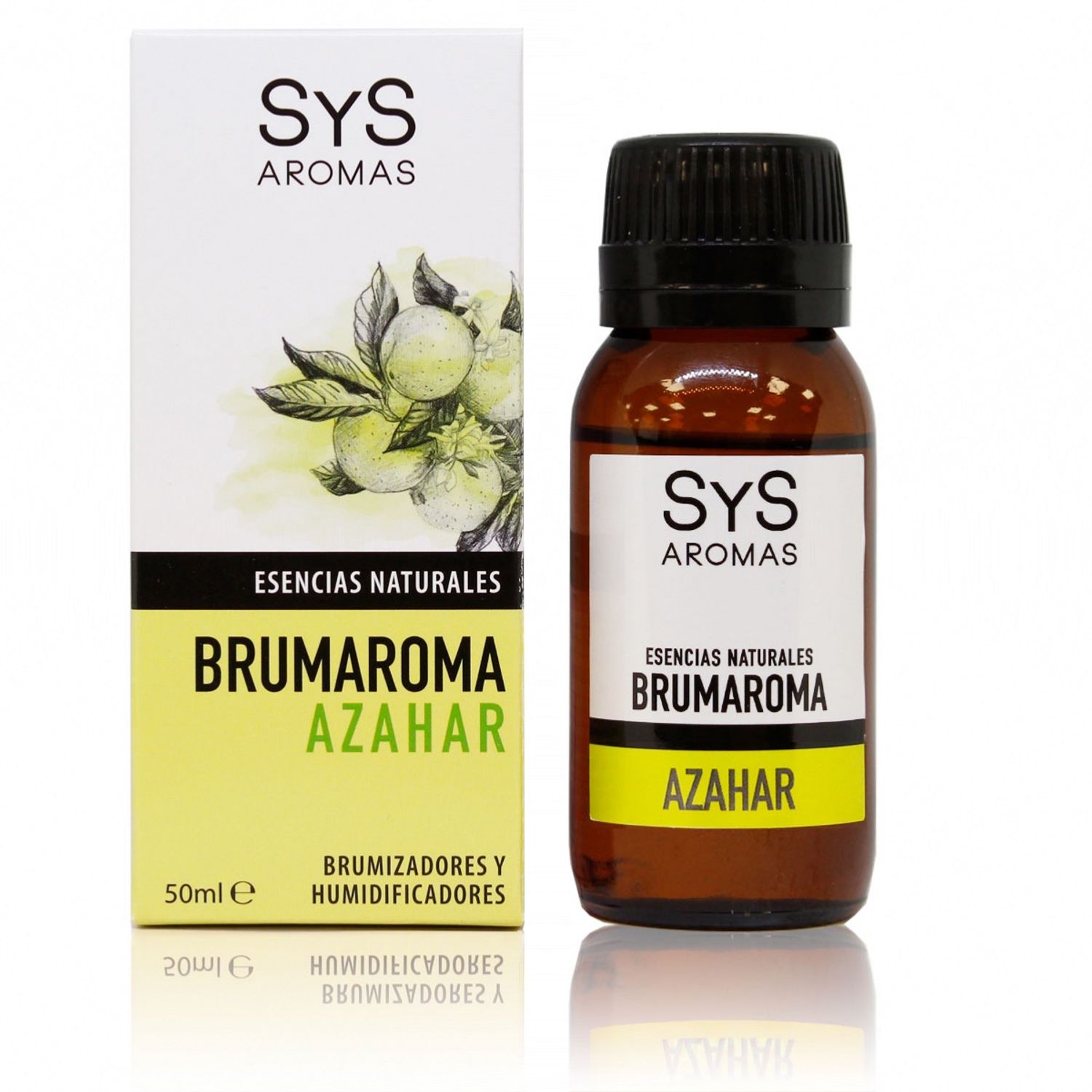 Esenta naturala Brumaroma difuzor/umidificator SyS Aromas - Floare portocal 50 ml fotografia produsului View 2 L