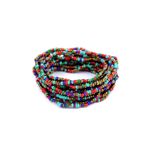 Set 16 bratari elastice cu margele din sticla Rosu fotografia produsului