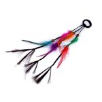 Elastic par cu suvite impletite saten-multicolor Indian fotografia produsului
