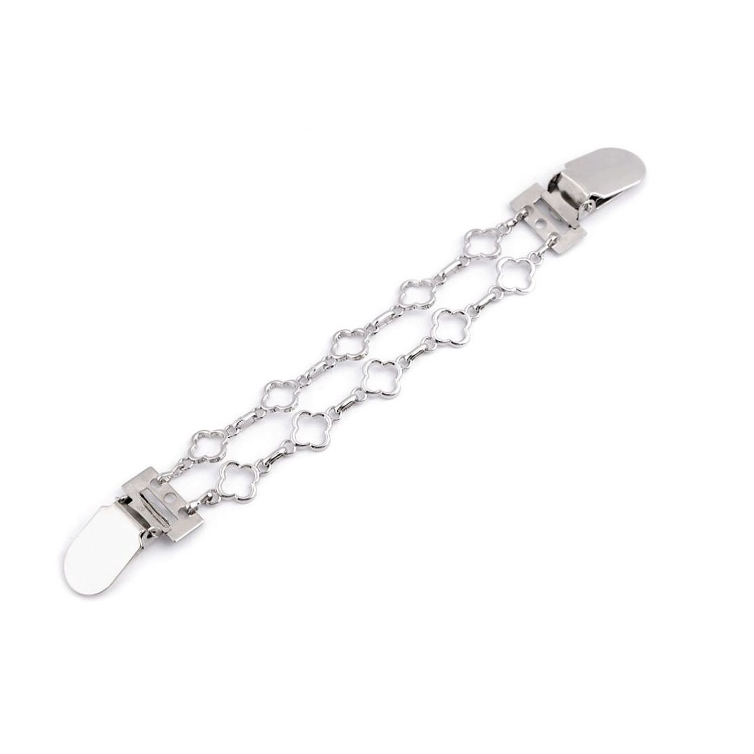 Clips / Inchizatoare cardigan 2*19 cm Silver fotografia produsului