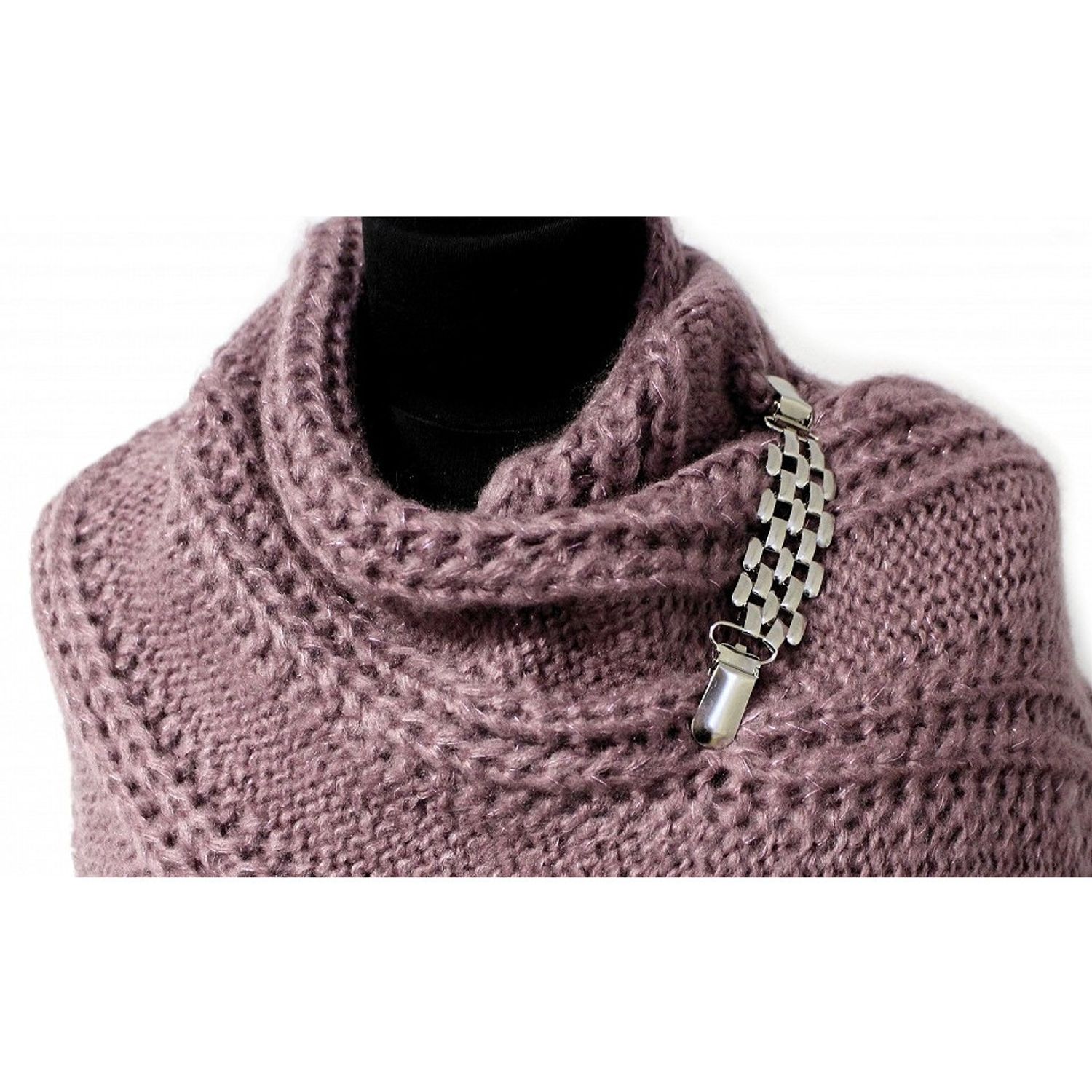 Clips / Inchizatoare cardigan 2*19 cm Silver fotografia produsului View 4 L