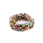 Set 16 bratari elastice cu margele din sticla Multicolor fotografia produsului