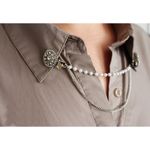 Brosa cardigan cu lant 16.3 cm Crystal fotografia produsului View 4 S