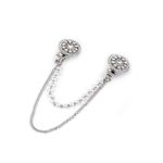 Brosa cardigan cu lant 16.3 cm Crystal fotografia produsului