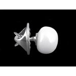 Brosa perla, inchizatoare decorativa 1 cm Alba fotografia produsului View 5 S
