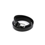 Curea pentru dama latime 2,3 cm, lungime 110 cm, Negru fotografia produsului