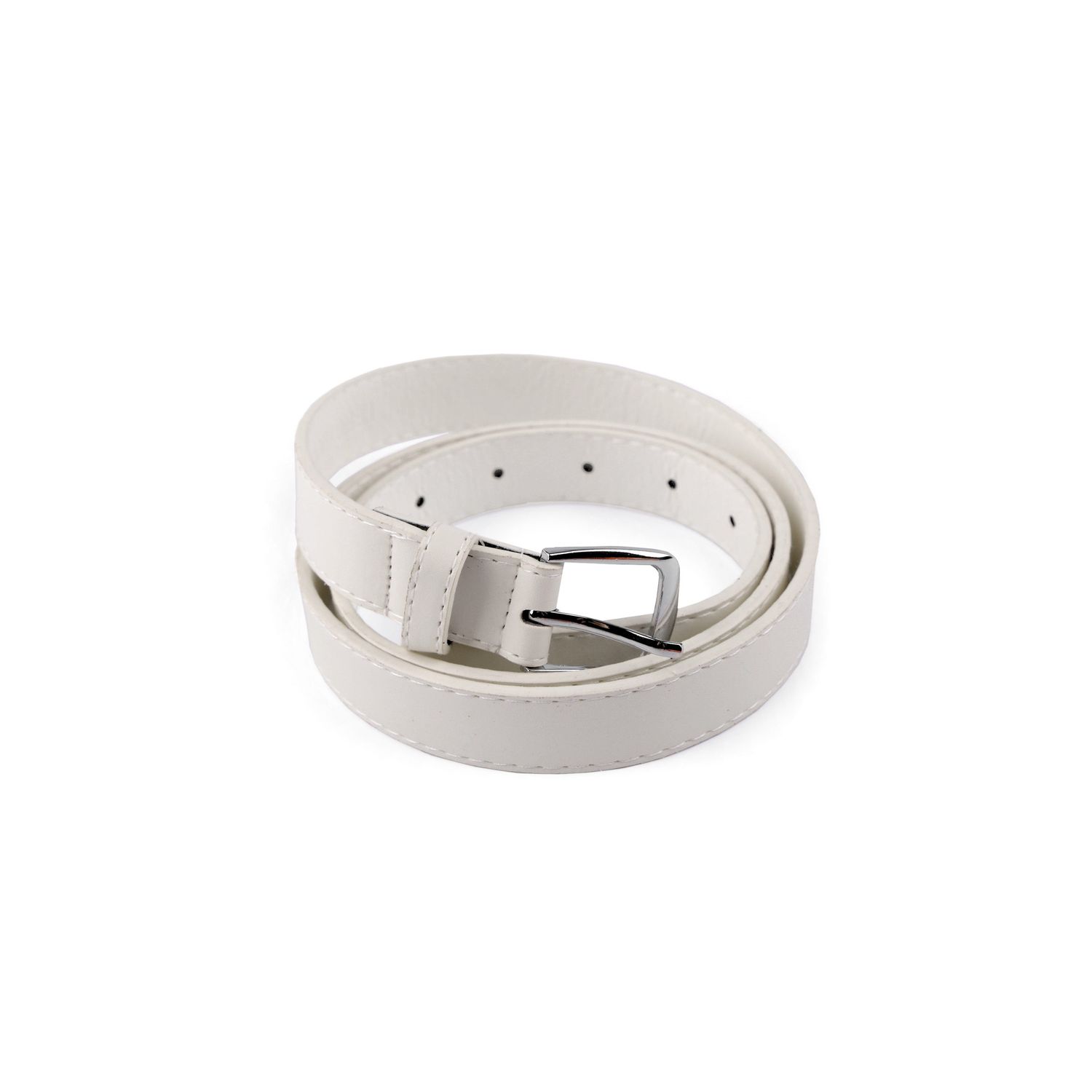 Curea pentru dama latime 2,3 cm, lungime 110 cm, Alb fotografia produsului