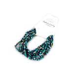 Set 16 bratari elastice cu margele din sticla Verde smarald fotografia produsului View 2 S