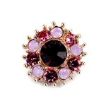Brosa floare cu strasuri 1.9 cm, Auriu rose fotografia produsului