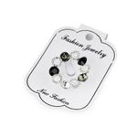 Brosa eleganta cu strasuri 3 cm, Antracit fotografia produsului View 3 S