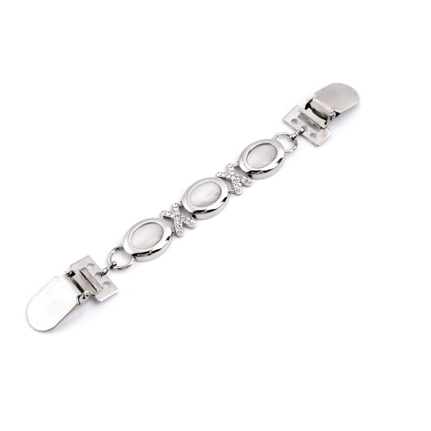 Clips / Inchizatoare cardigan 2*17.5 cm Silver fotografia produsului