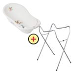 Set cadita 102 cm + Suport universal metalic LP alb fotografia produsului
