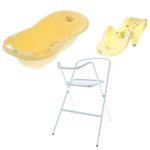 Set pachet cadita galbena zt + suport anatomic si suport metalic fotografia produsului