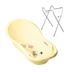 Set cadita 86 cm + Suport universal metalic Forest Fairytail Galben fotografia produsului